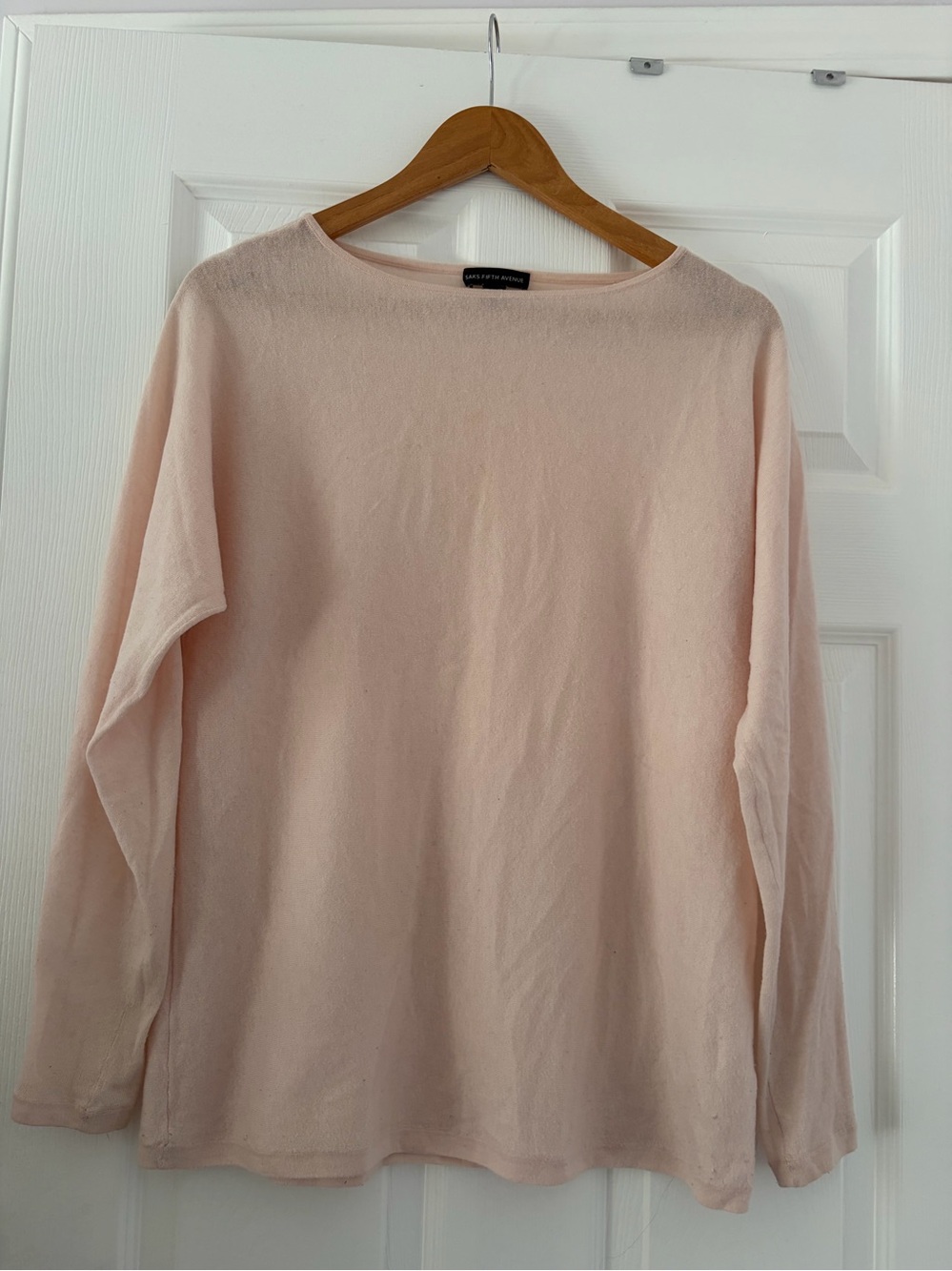 Light Pink Women's Boatneck Sweater